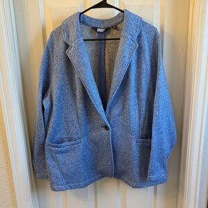 Lands’ End Women’s Herringbone Fleece Blazer